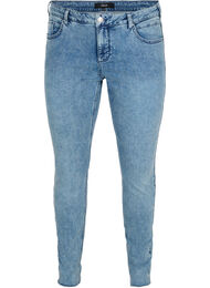 Cropped Amy jeans met klinknagels in de zijnaad, L.Blue Stone Wash