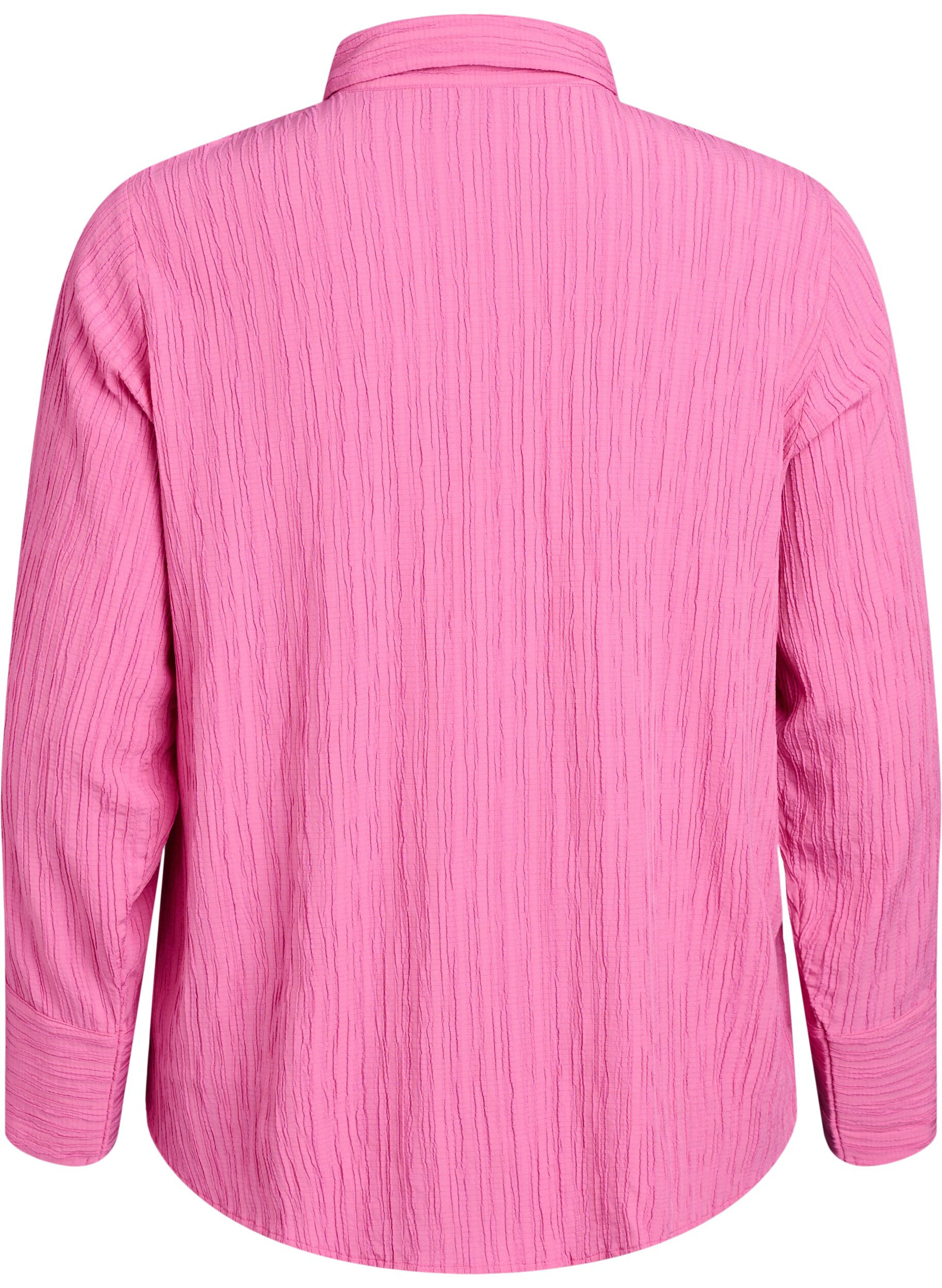 Zizzi FLASH - Shirt met textuur, Roze, Packshot image number 1