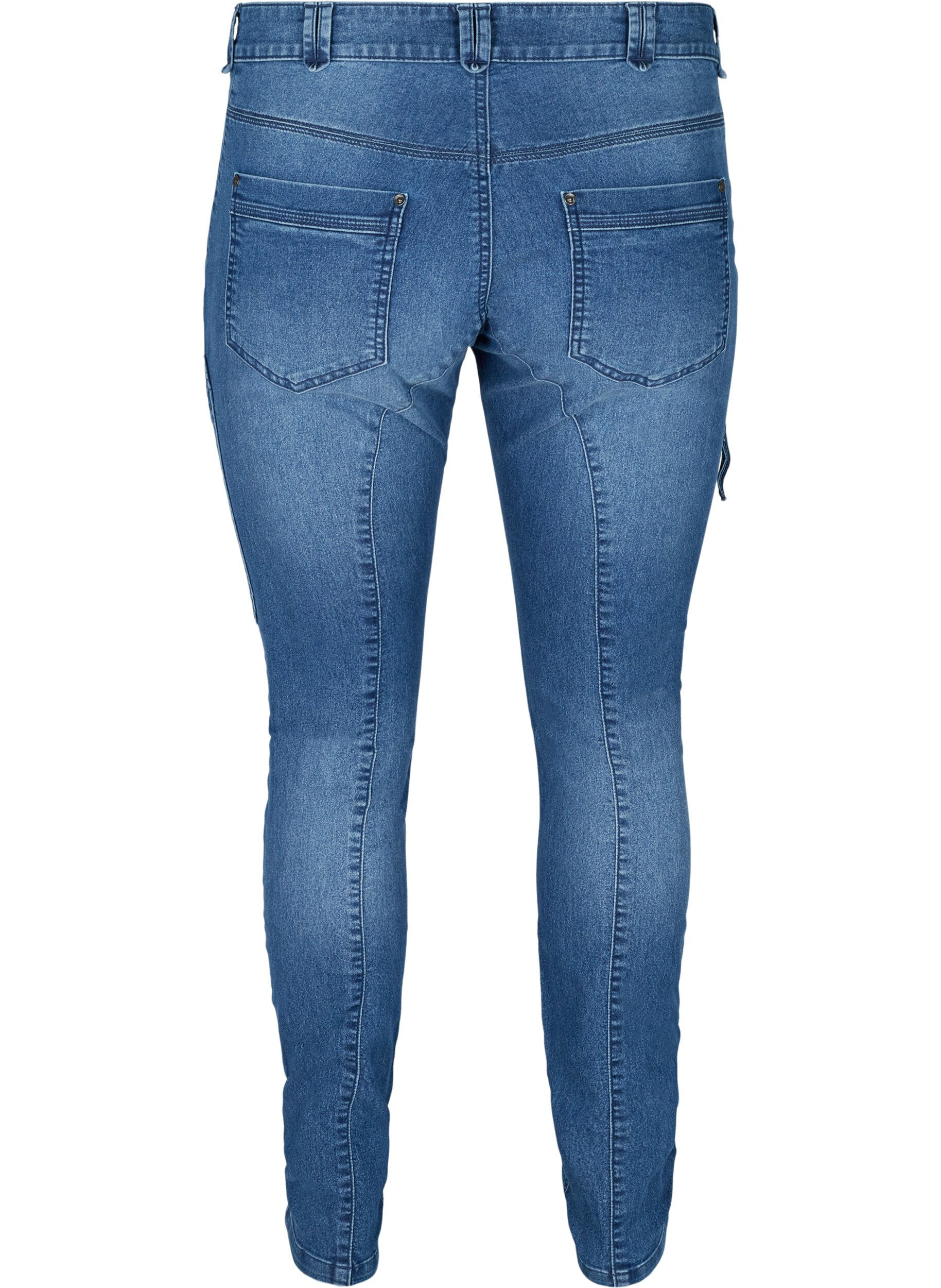 Zizzi Sanna-jeans, Blue denim, Packshot image number 1