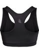 Sport-bh met racerback, Zwart, Packshot image number 1