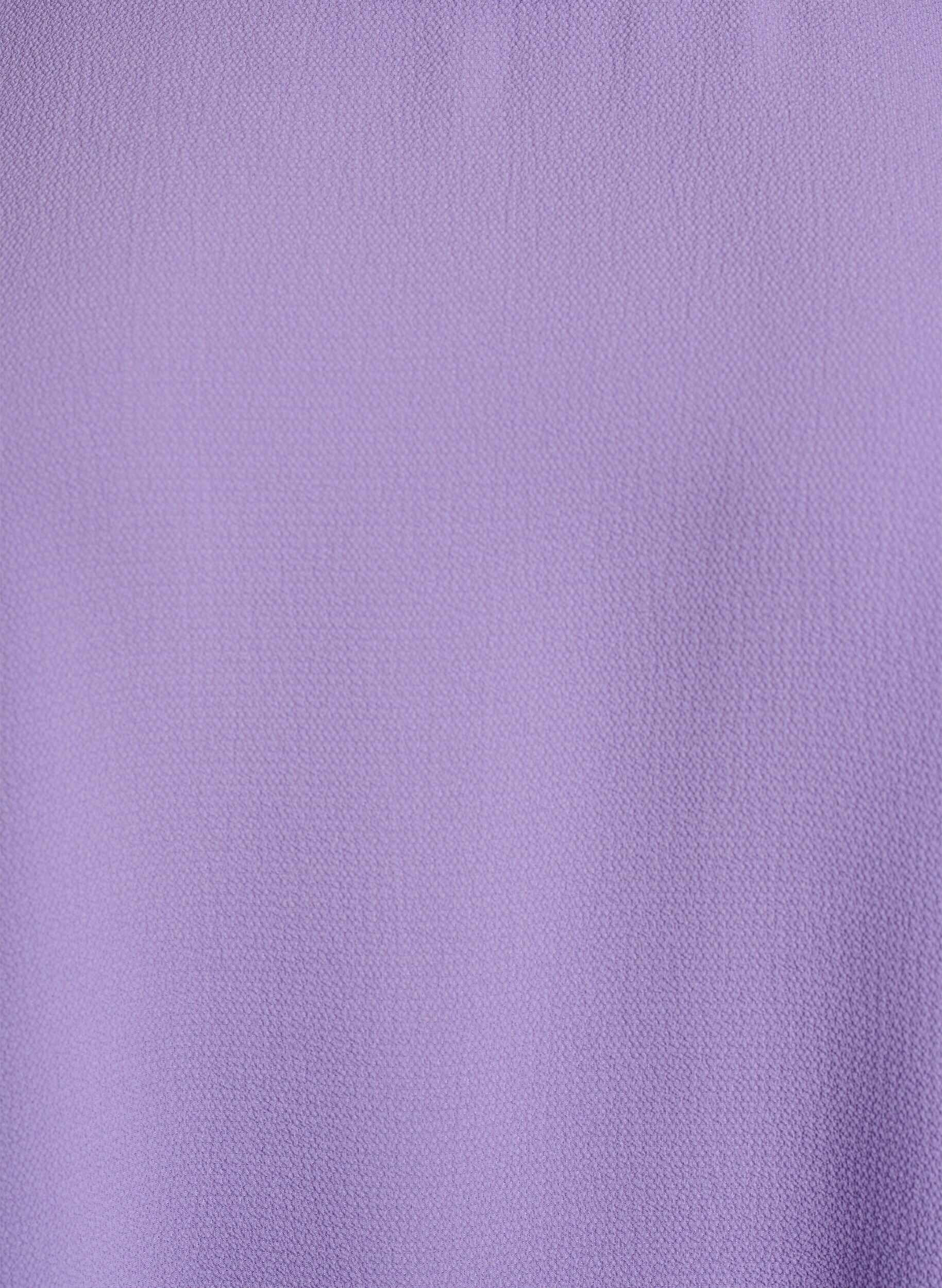 ZizziBlouse met korte mouwen en een ronde halslijn, Paars, Packshot image number 2