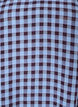 Tunic met ginghamruit en ruchekraag, Blauw, Packshot image number 2