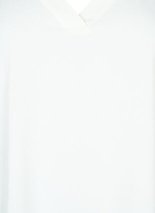 A-lijn tuniek met 3/4 mouw, Bright White, Packshot image number 2