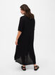 Viscose overhemdjurk met korte mouwen, Black, Model image number 1