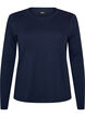 Basic T-shirt met ronde hals en lange mouwen, Blauw, Packshot image number 0