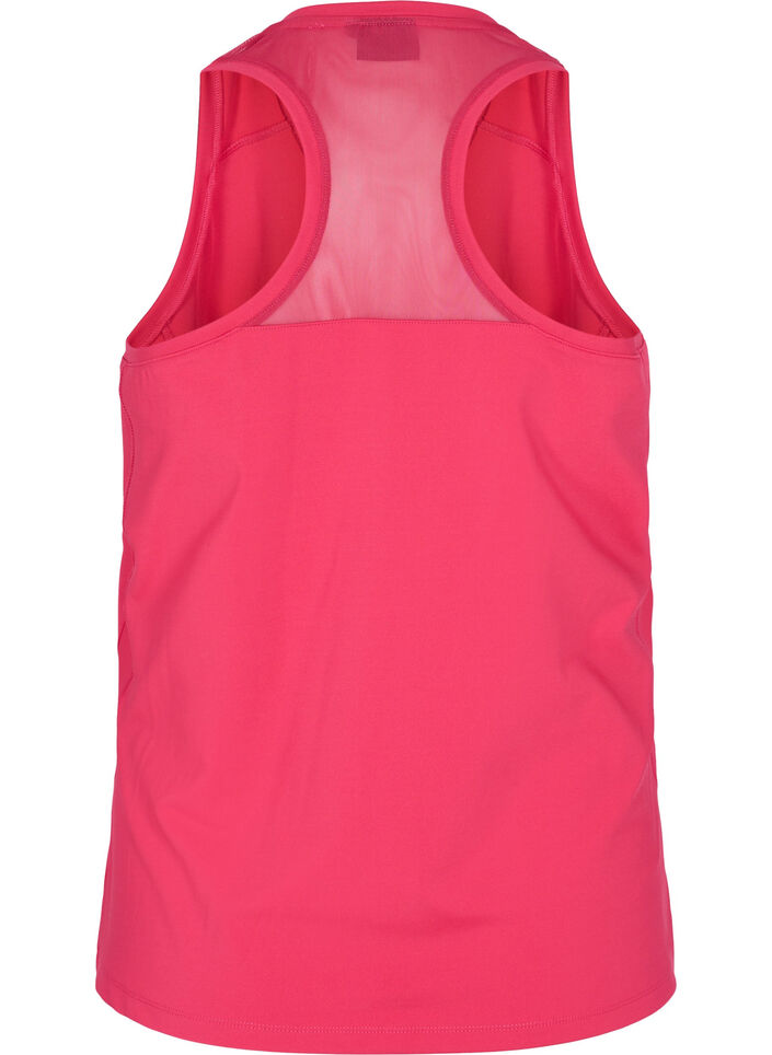 Sporttop met racerback rug en mesh, Jazzy, Packshot image number 1