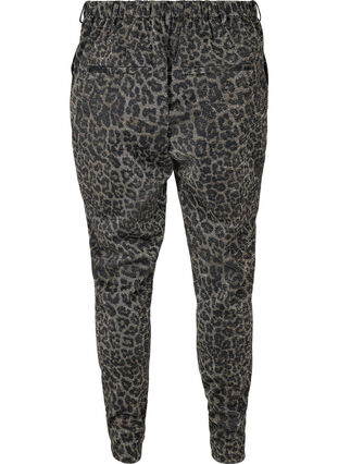 Cropped Maddison broek met glitter en luipaard print, Lurex Leo, Packshot image number 1
