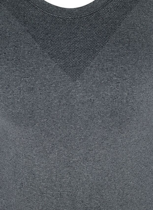 Naadloos ski ondershirt , Dark Grey Melange, Packshot image number 2