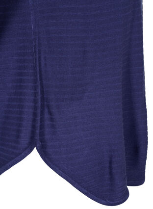 Gebreide blouse met ronde hals, Deep Cobalt, Packshot image number 3