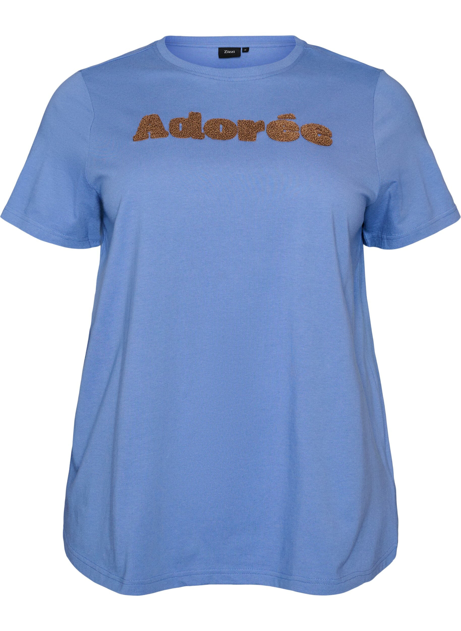 Organisch katoenen T-shirt met print aan de voorkant