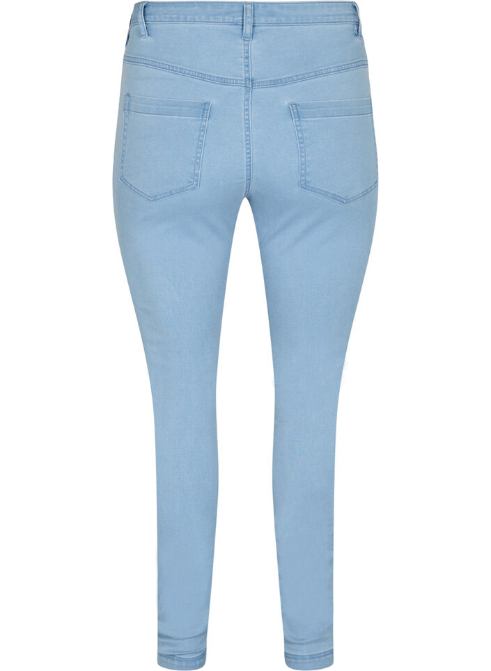Super slim Amy jeans met hoge taille, Ex Lt Blue, Packshot image number 1