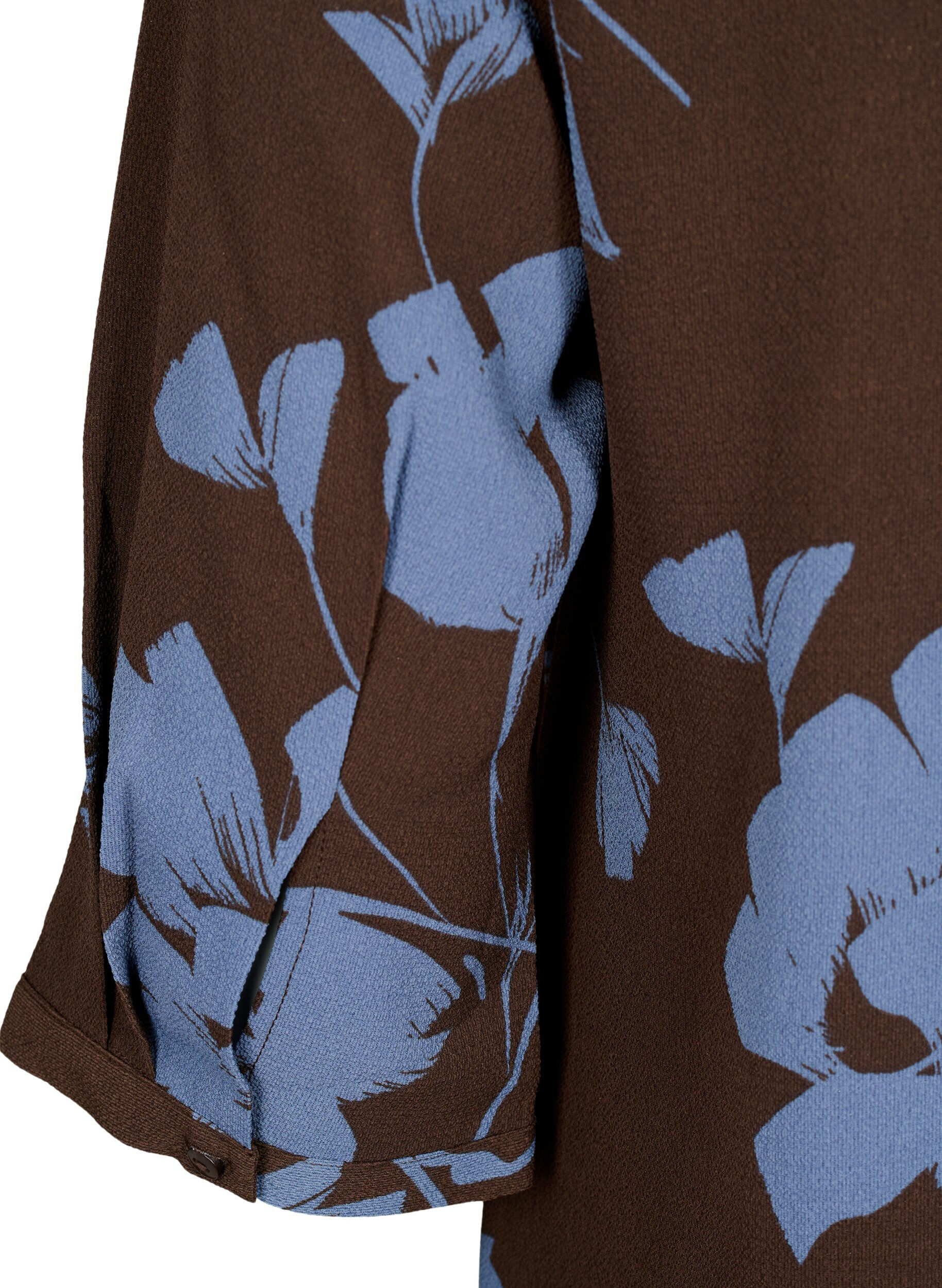 Zizzi Blouse met bloemendesign en 3/4 mouw, Falcon Flower, Packshot image number 2