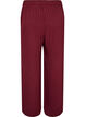Broek met textuurstrepen en rechte pijpen, Rood, Packshot image number 1