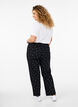 Broek met rechte pasvorm, Zwart, Model image number 1