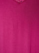 Viscose nachthemd met kant en splitten, Rood, Packshot image number 2