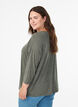 Jersey blouse met 3/4 mouwen, Groen, Model image number 2