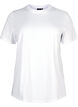 Basic katoenen T-shirt met ronde hals, Wit, Packshot image number 0