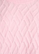 Gebreide blouse met kabelpatroon en ronde hals, Roze, Packshot image number 2