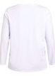 Basic jersey top met lange mouwen, Wit, Packshot image number 1