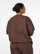 Sweatshirt met motief, Bruin, Model image number 2