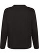 Basic T-shirt met lange mouwen, Zwart, Packshot image number 1