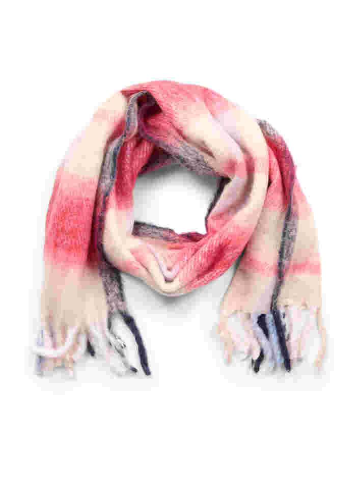 Sjaal met franjes, Pink, Packshot image number 0
