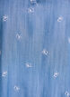 Lyocell jurk met een denimlook en geborduurde bloemen, Blauw, Packshot image number 2