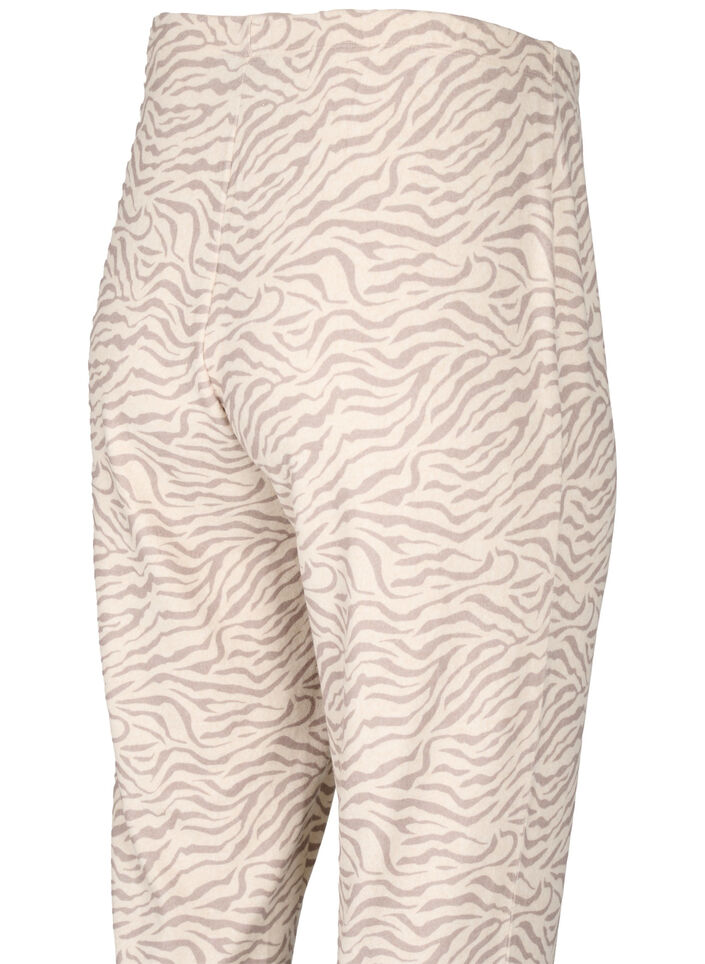 Velours broek met print, Pink Tint AOP, Packshot image number 3