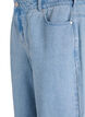 Myra jeans met wide fit en bloemendetails, Blauw, Packshot image number 2