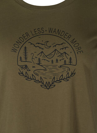 T-shirt met print, Ivy Green WONDER, Packshot image number 2