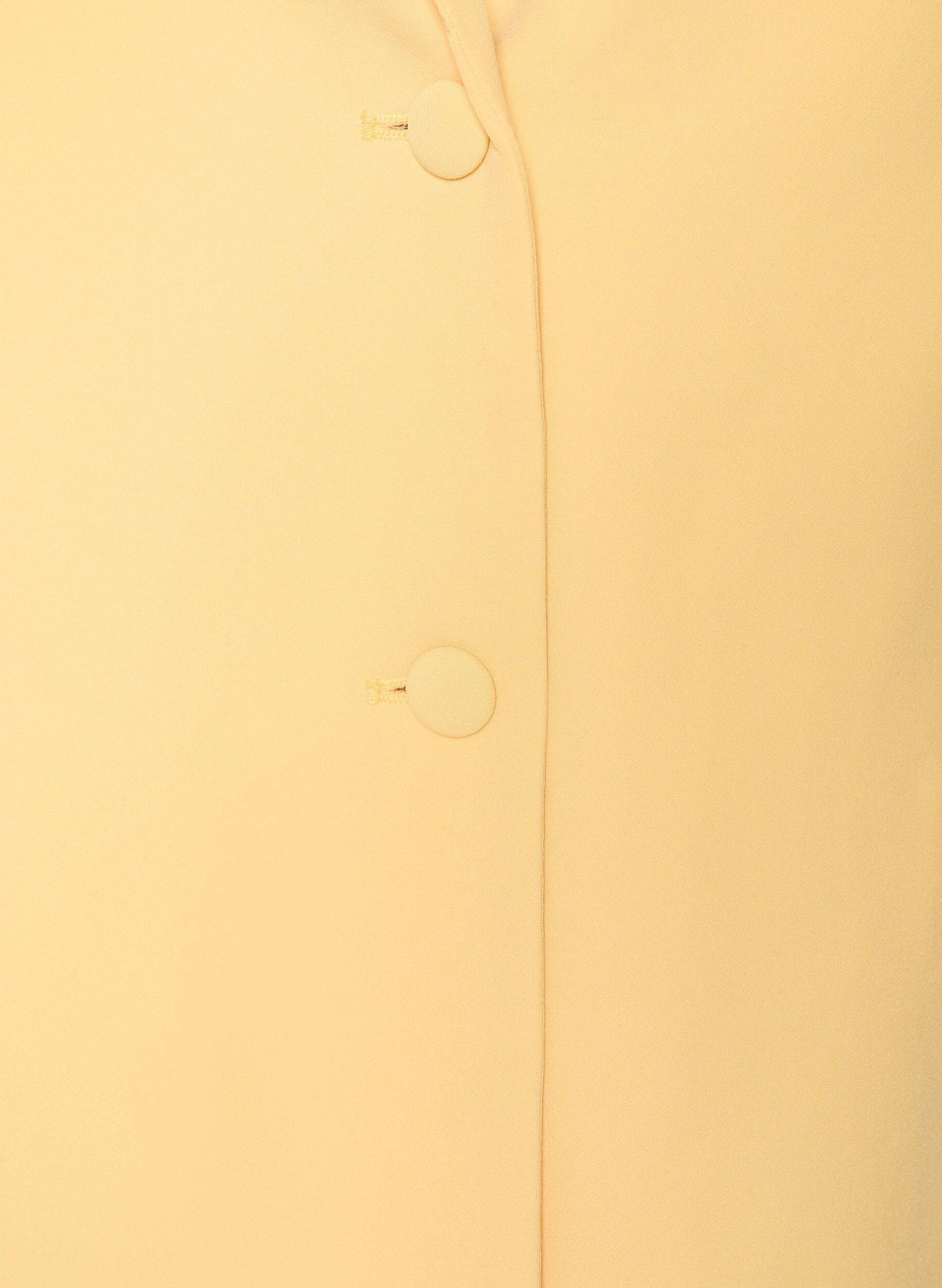 Zizzi Klassieke blazer met knoopsluiting, Geel, Packshot image number 2