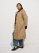 Halflange jas met corduroy kraag, Beige, Model image number 2