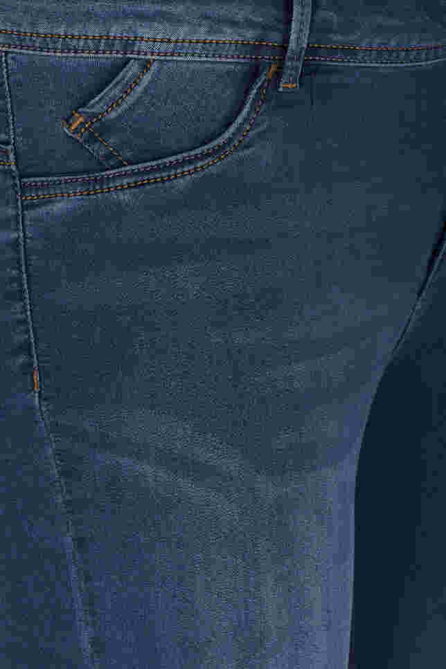 Extra slim fit Nille jeans met hoge taille, Blue d. washed, Packshot image number 2