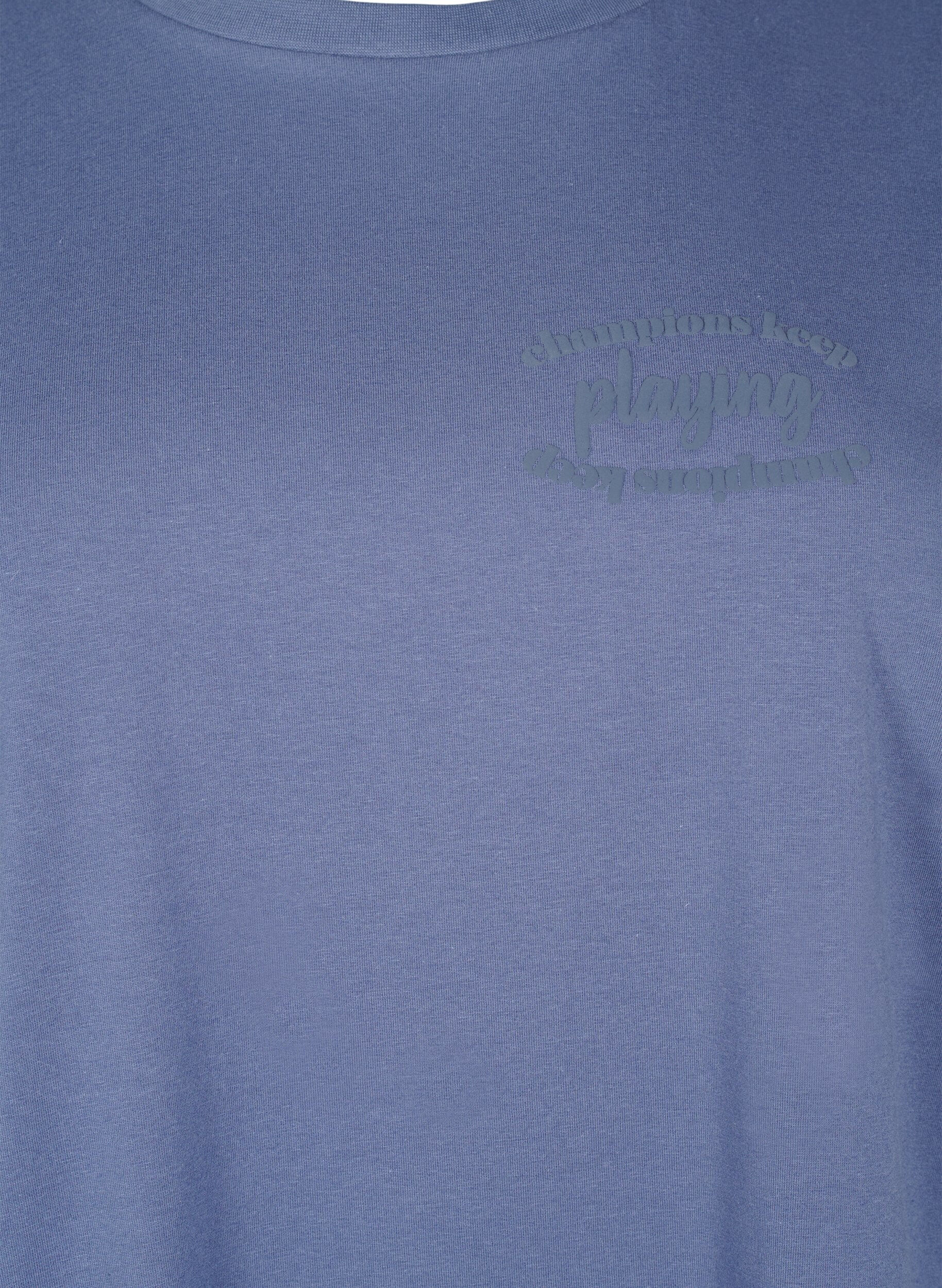 ZizziSportief T-shirt in biologische katoen, , Packshot image number 2