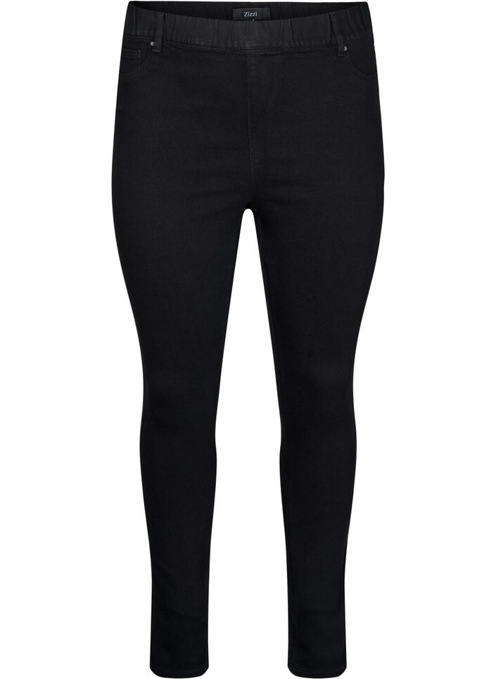 Jeggings met hoge taille, Zwart, Packshot image number 0