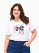 FLASH - T-shirt met motief, Bright White Love, Model image number 0