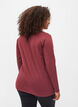 Basic top met lange mouwen, Cabernet Melange, Model image number 1