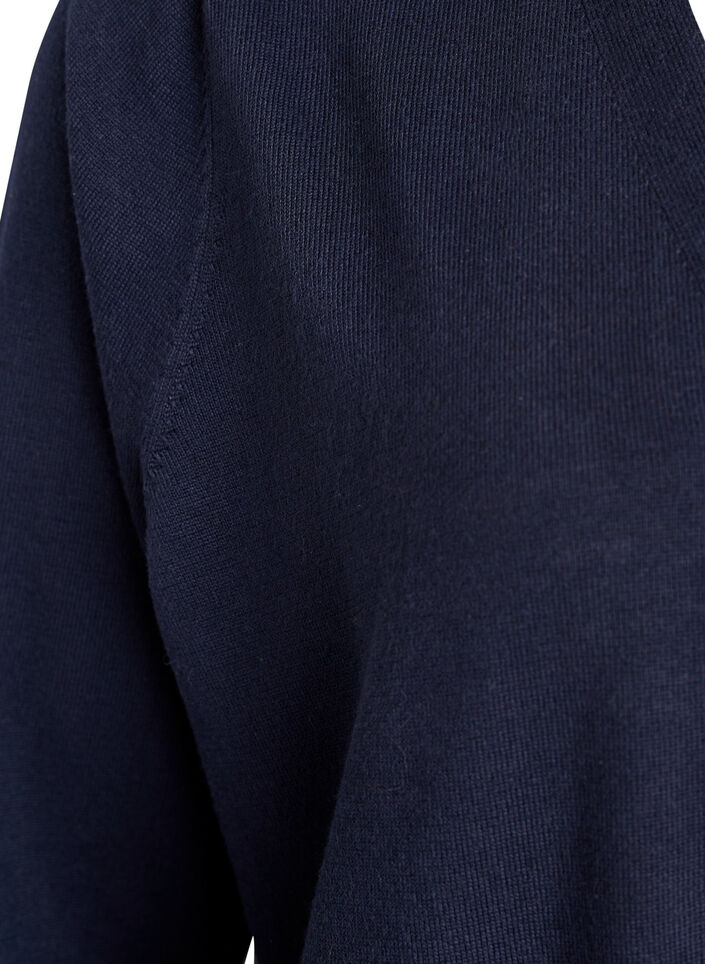 Lang, open vest met zakken, Blauw, Packshot image number 3