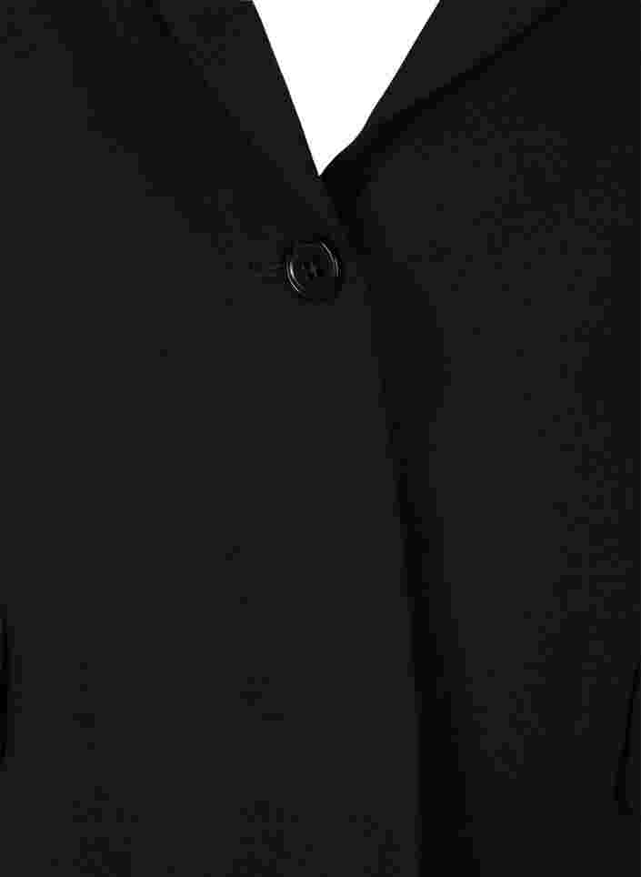 Klassieke blazer met zakken, Black, Packshot image number 2