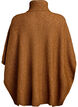 Poncho met col en knoopdetail, Bruin, Packshot image number 1