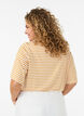 T-shirt met TENCEL&trade; Lyocell en strepen, Geel, Model image number 2