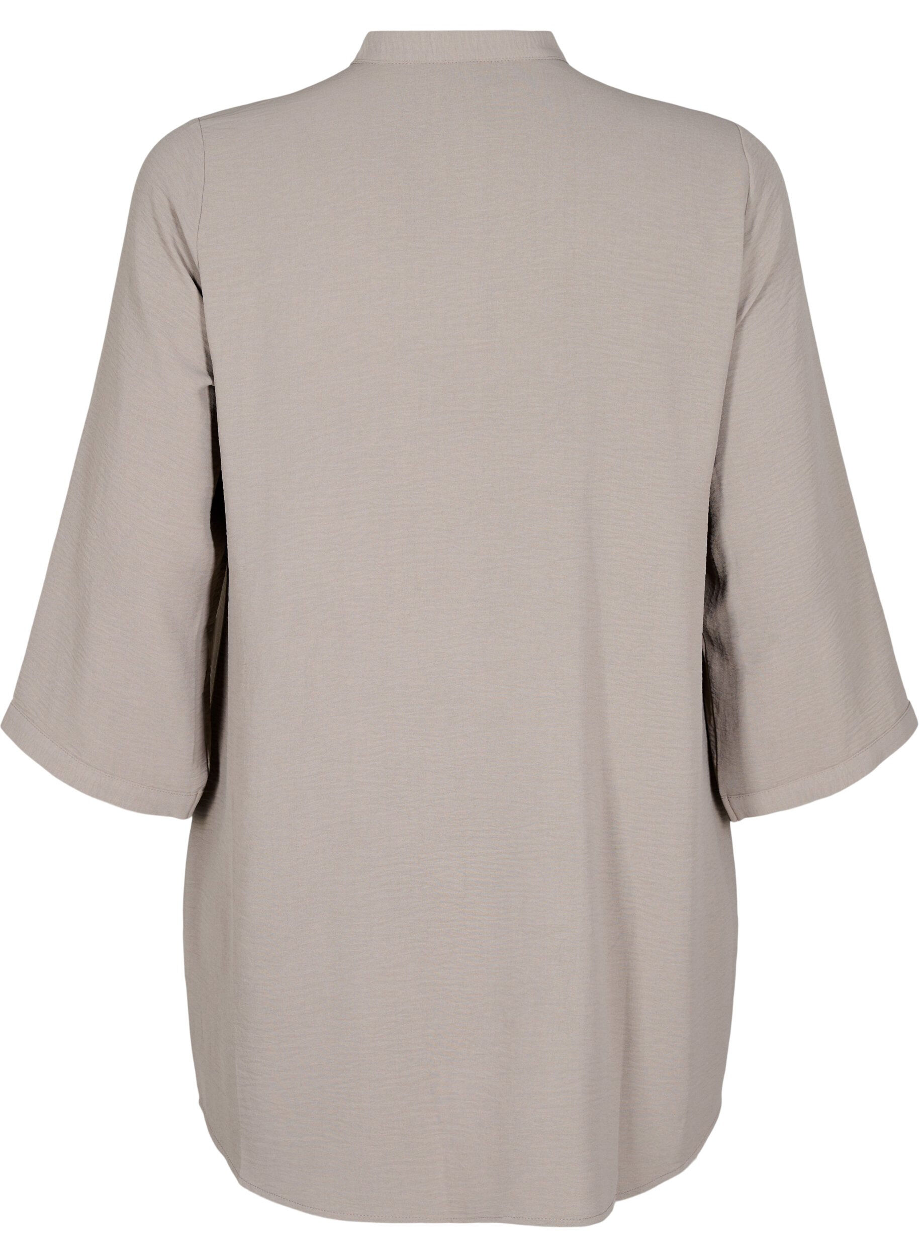 Zizzi Tuniek met 3/4 mouwen, Beige, Packshot image number 1