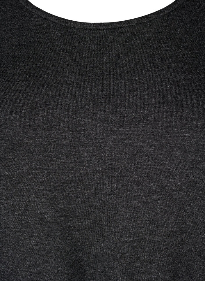 Korte jurk in jersey met strikceintuur, Grijs, Packshot image number 2