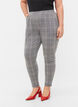 Cropped Maddison broek met geruit motief, Black Check, Model image number 2