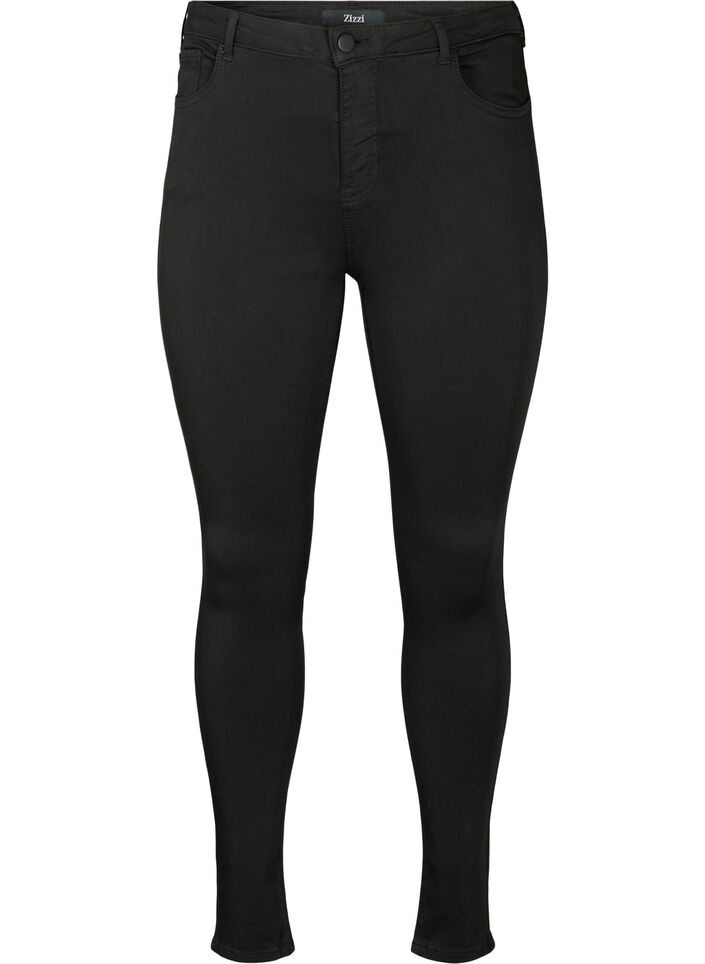 Stay black Amy jeans met hoge taille, Zwart, Packshot image number 0