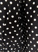 Shirt met stippenpatroon en 3/4-mouwen, Zwart, Packshot image number 3