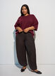 Los gebreide shirt met korte mouwen, Rood, Model image number 1
