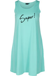 Katoenen jurk zonder mouwen met a-lijn, Aqua Sky SUPER 