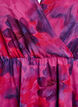 Lange chiffon jurk met bloemenprint en korte mouwen, Rood, Packshot image number 2