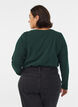 Basic jersey top met lange mouwen, Groen, Model image number 2